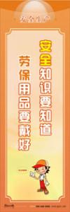 安全生產圖片 安全知識要知道，勞保用品要戴好