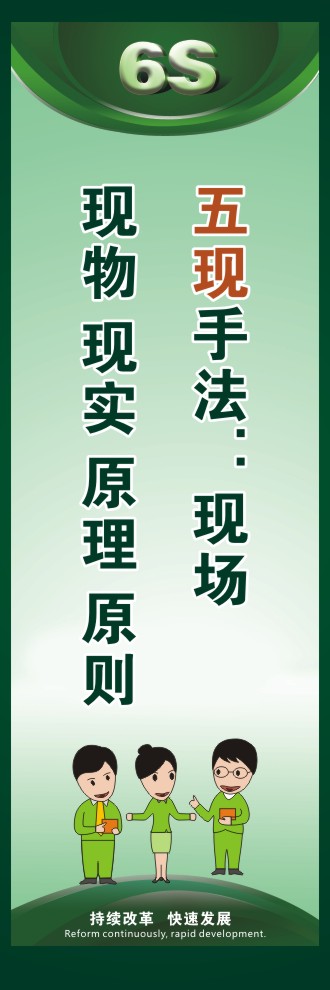 工廠6s圖片 五現(xiàn)手法：現(xiàn)場 現(xiàn)物 現(xiàn)實 原理 原則 