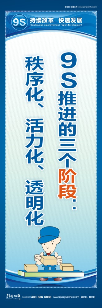 9S推進的三個階段：秩序化、活力化、透明化