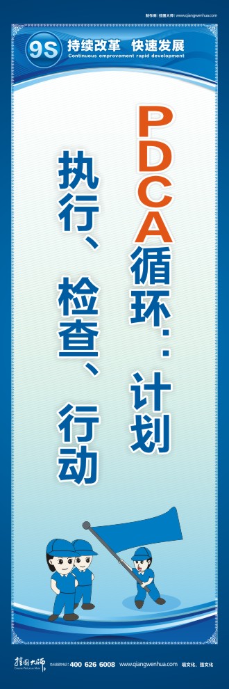 9S宣傳標語 PDCA循環(huán)：計劃、執(zhí)行、檢查、行動