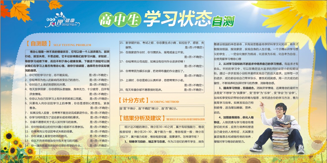 學(xué)校心理咨詢(xún)室標(biāo)語(yǔ) 心理健康知識(shí)宣傳 心理健康知識(shí)